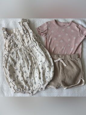 H&M Baby Girl Bundle 12M | Floral Summer Set